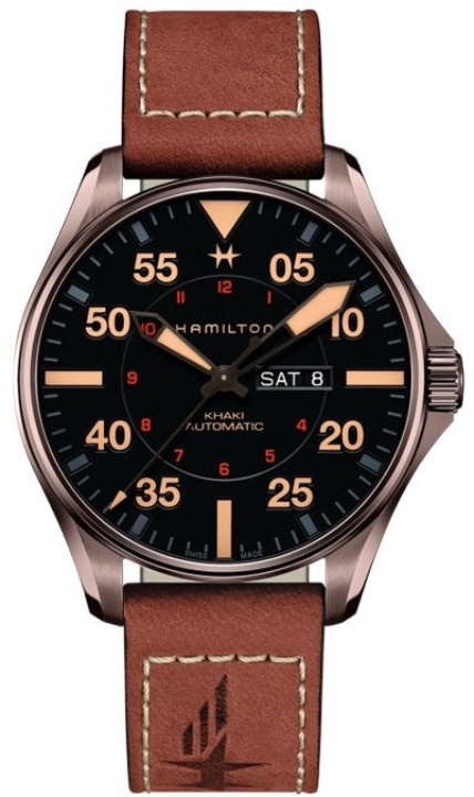Obrazek Hamilton Khaki Aviation Pilot Day Date