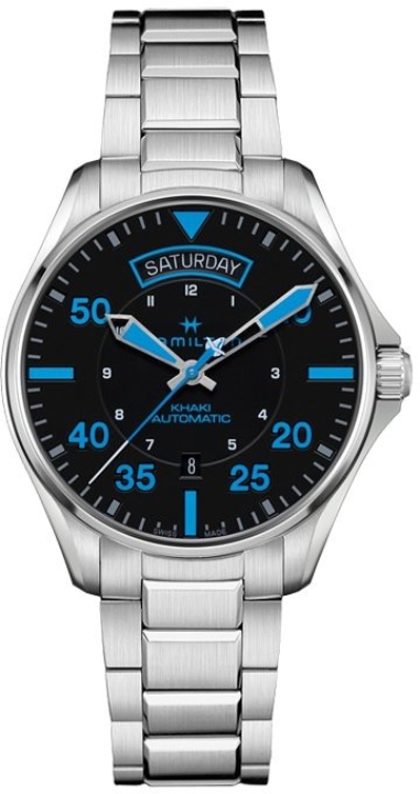 Obrazek Hamilton Khaki Aviation Pilot Day Date Air Zermatt