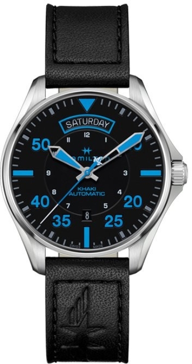 Obrazek Hamilton Khaki Aviation Pilot Day Date Air Zermatt