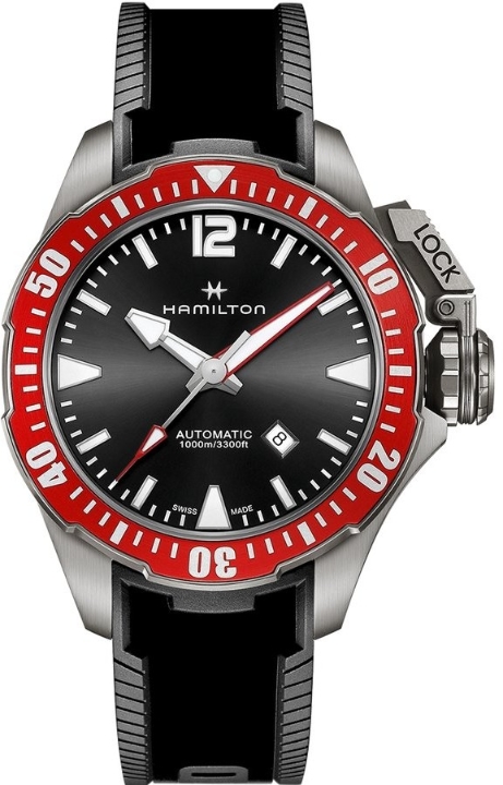 Obrazek Hamilton Khaki Navy Frogman Titanium Auto