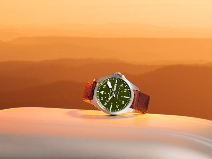 Obrazek Hamilton Khaki Aviation Pilot Day Date