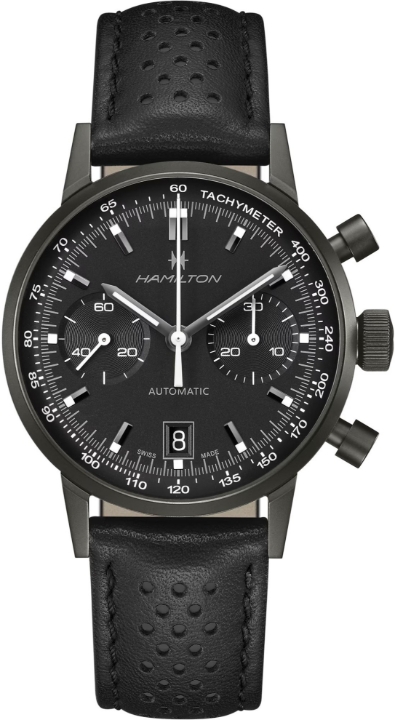 Obrazek Hamilton American Classic Intra-Matic Auto Chrono All Black Edition