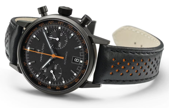 Obrazek Hamilton American Classic Intra-Matic Auto Chrono All Black Edition