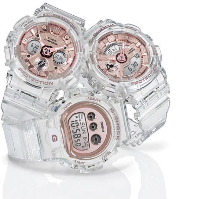 Obrazek Casio G-Shock Transparent x Rose gold
