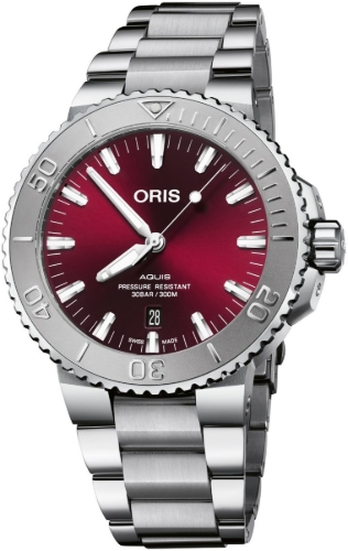 Oris Aquis Date Relief Cherry Dial
