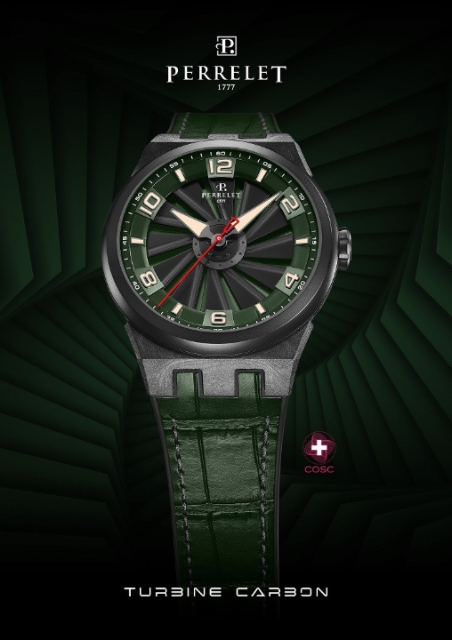 Obrazek Perrelet Turbine Carbon Forest Green