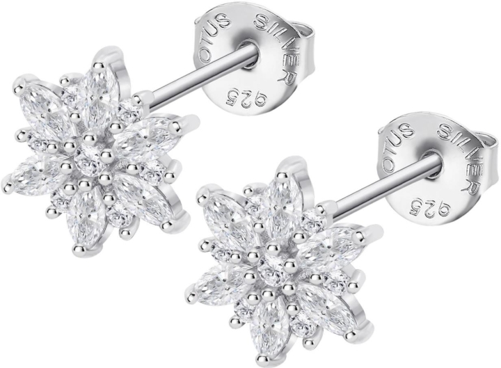 Obrazek LOTUS SILVER kolczyki 