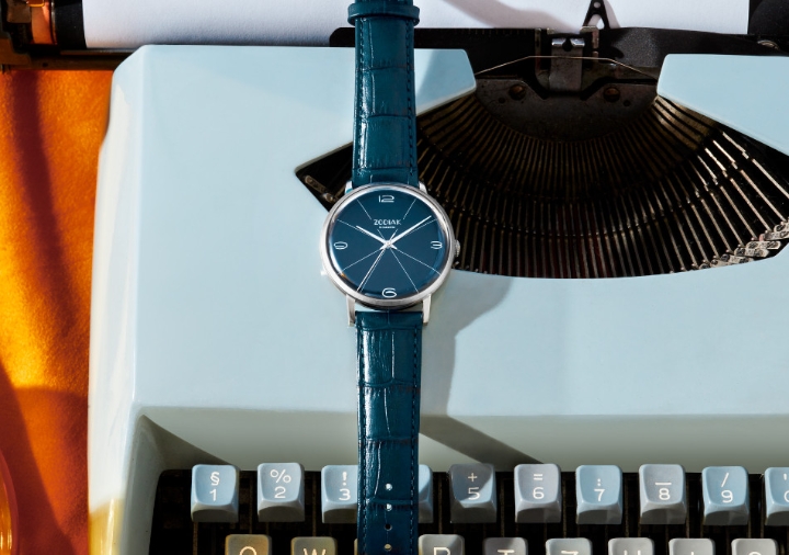 Obrazek Błonie Zodiak Mechaniczny Granatowy Szafirowe Szkło