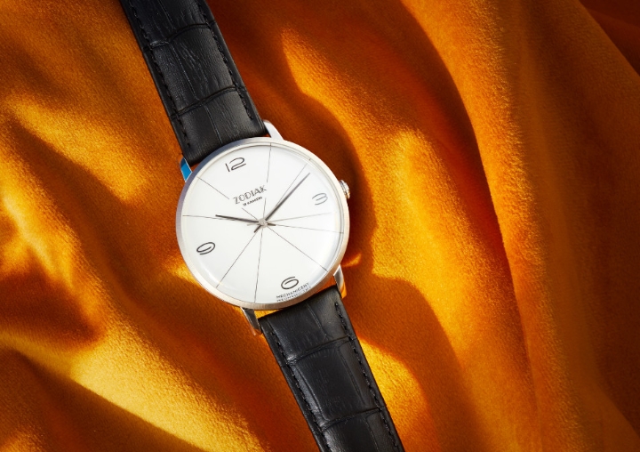 Obrazek Błonie Zodiak Mechaniczny Biały Szafirowe Szkło