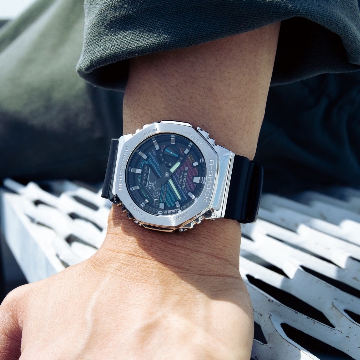 Obrazek Casio G-Shock G-Steel Rainbow Brick Wall Series