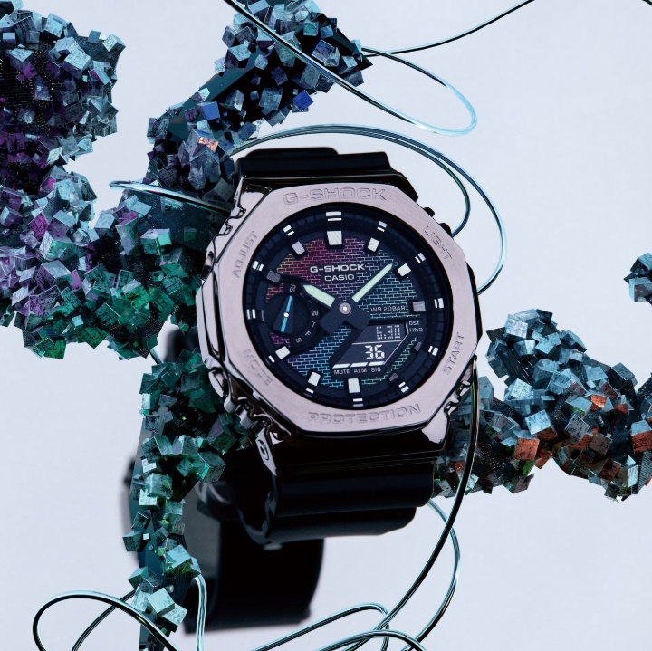Obrazek Casio G-Shock G-Steel Rainbow Brick Wall Series