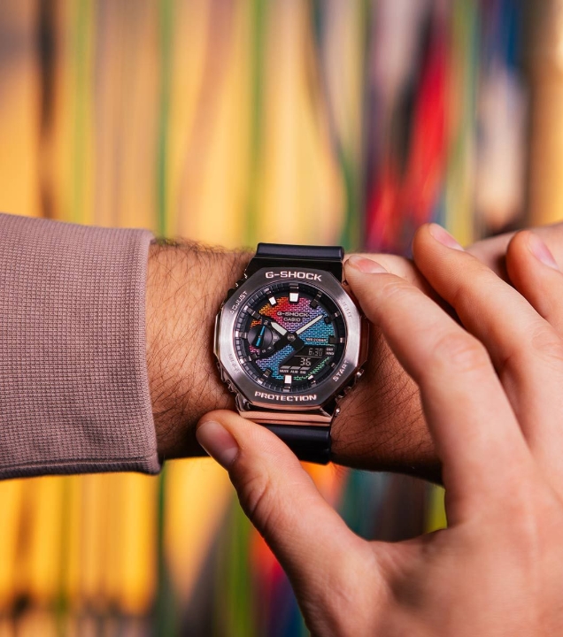 Obrazek Casio G-Shock G-Steel Rainbow Brick Wall Series