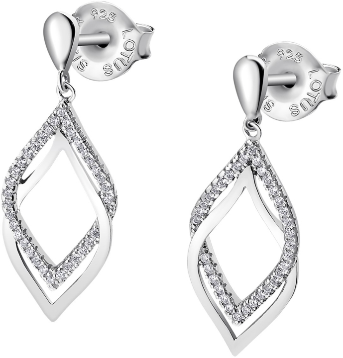 Obrazek LOTUS SILVER kolczyki PURE ESSENTIAL