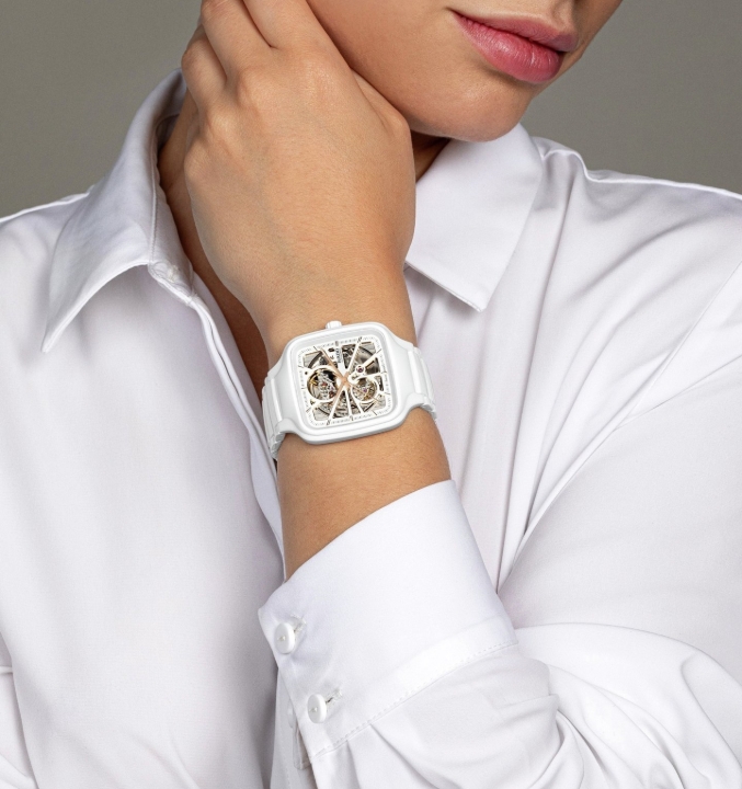 Obrazek RADO Rado True Square Automatic Open Heart