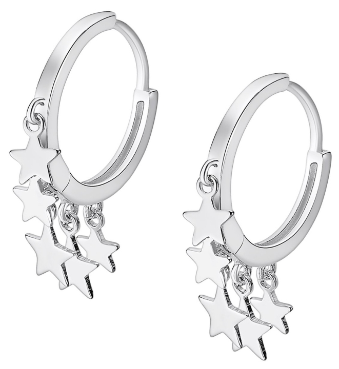 Obrazek LOTUS SILVER kolczyki TRENDY