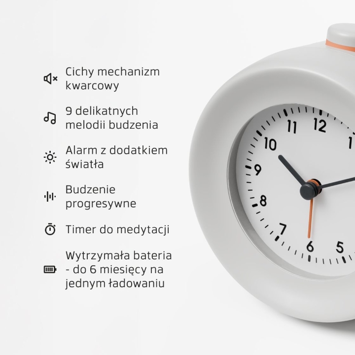 Obrazek Mudita Budzik Mudita Bell 2 Pebble Gray