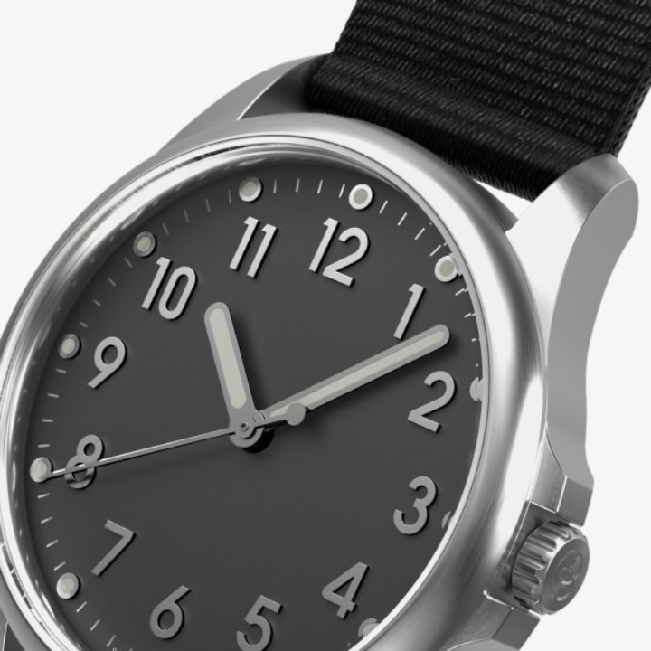 Obrazek Mudita Radiant Automatic Charcoal Black 37mm