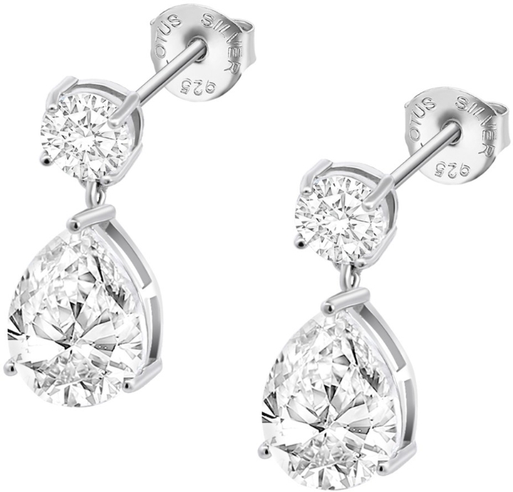 Obrazek LOTUS SILVER kolczyki 