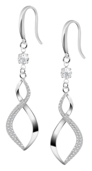 Obrazek LOTUS SILVER kolczyki PURE ESSENTIAL