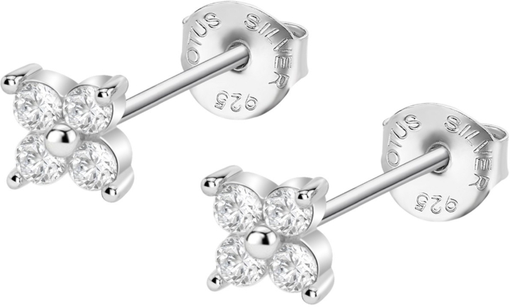 Obrazek LOTUS SILVER kolczyki 