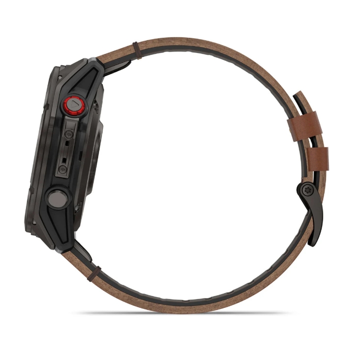 Obrazek Garmin Fenix 8 Pro 51 AMOLED Sapphire, Carbon grey DLC Titanium, pasek Chestnut