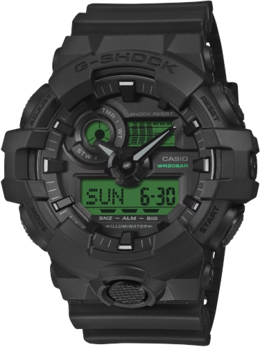 Casio G-Shock Black and Electro Green
