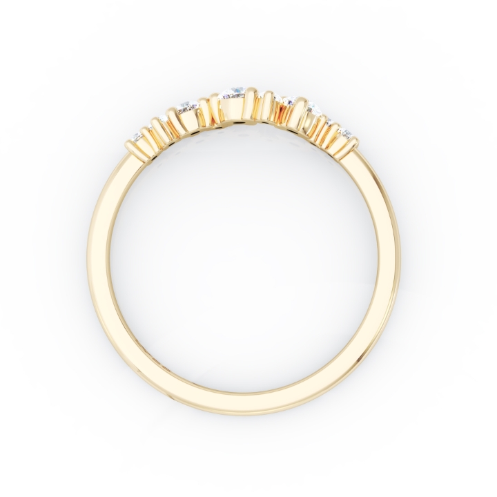 Obrazek Pierścionek LOEE Sparkle z żółtego złota z diamentami