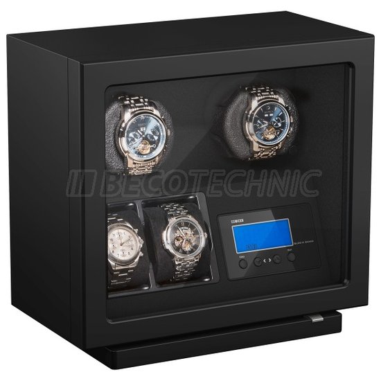 Rotomat BLDC na 2 zegarki, czarny,  z zasilaczem BECO 309420